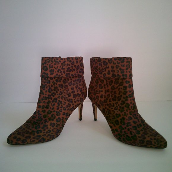 Express Women's Leopard Print Bootie Stiletto Heel Size 8.5 - Picture 5 of 7